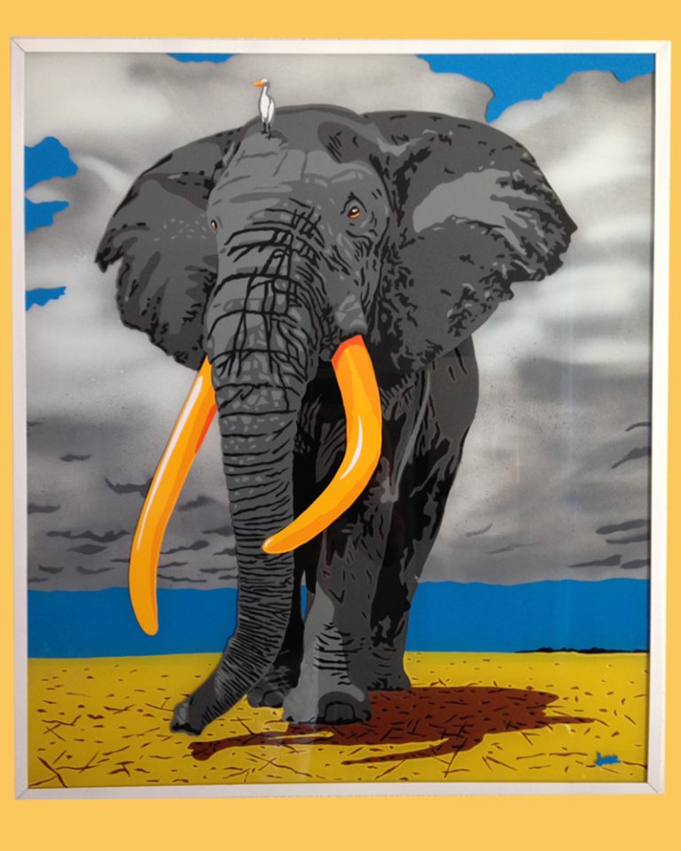 "L'éléphant et l'oiseau"